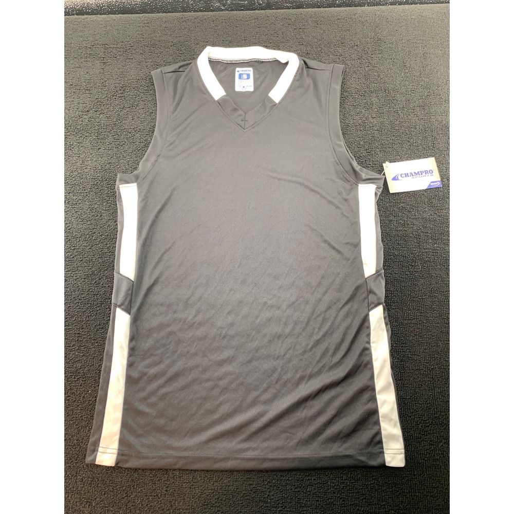 Champro Sports Adult S V Neck Athletic Jersey Basketball‎ Soccer Gray White
